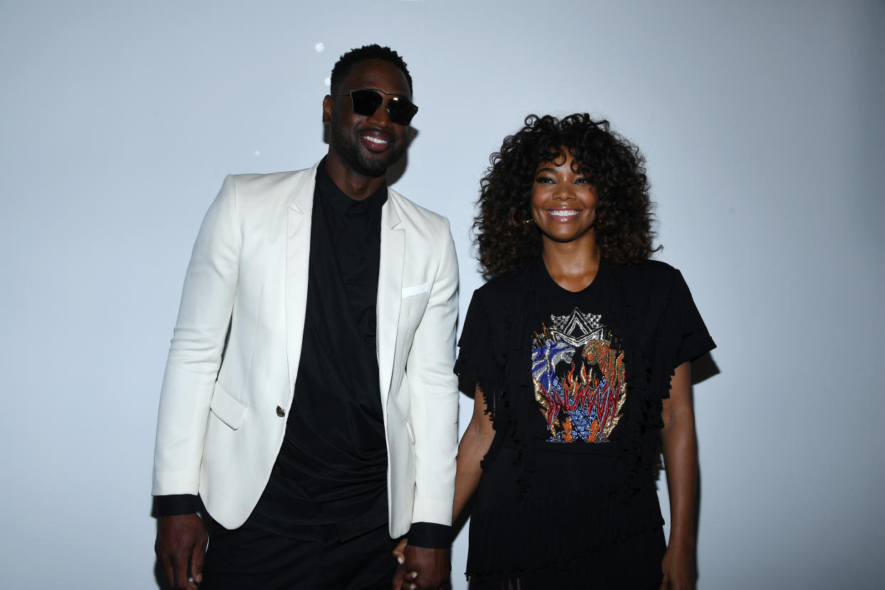 Dwyane Wade y Gabrielle Union durante la Semana de la Moda en París. Foto: Getty Images