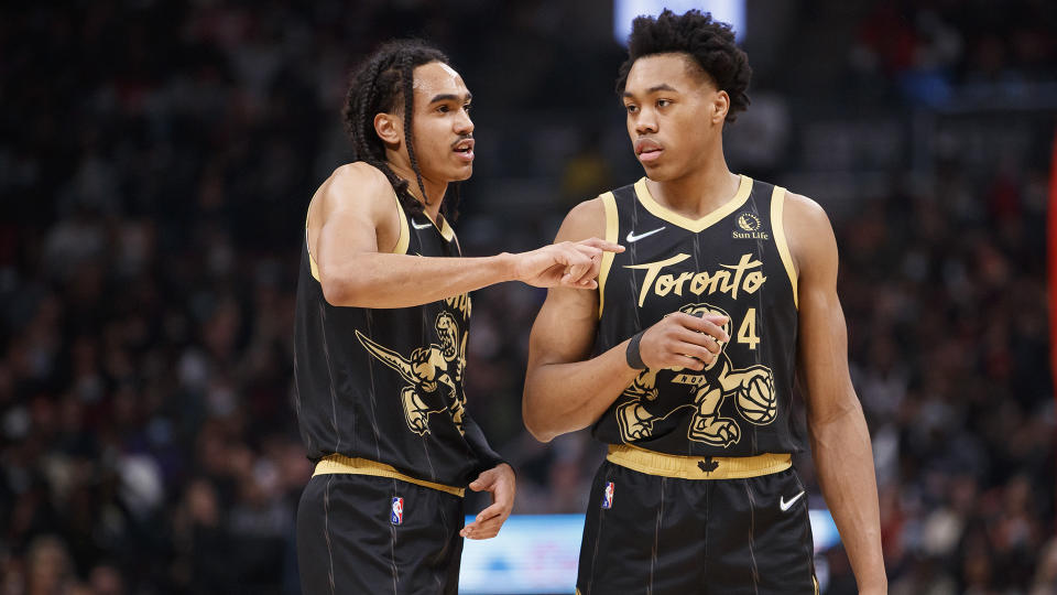 The Raptors are still learning how to trust each other on the defensive end. (Photo by Cole Burston/Getty Images)