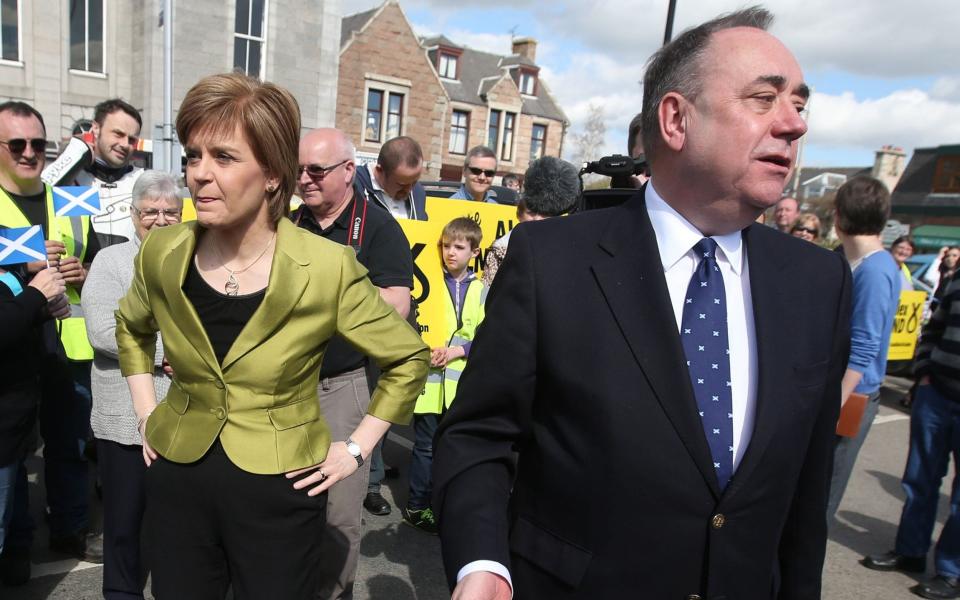 Nicola Sturgeon regularly criticised Donald Trump, who fell out with her predecessor Alex Salmond - Andrew Milligan/PA