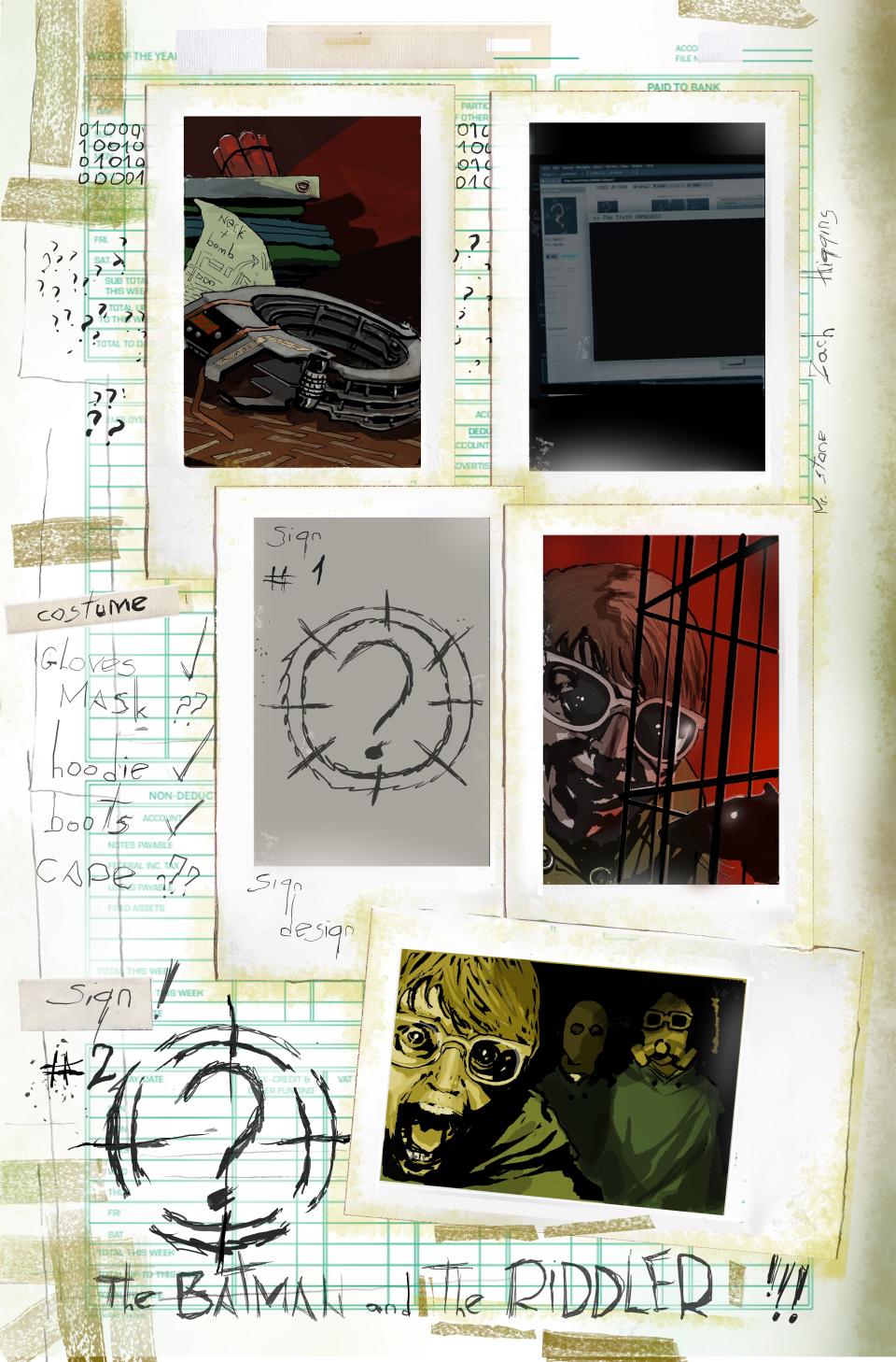 Interior pages from The Riddler: Year One #5.