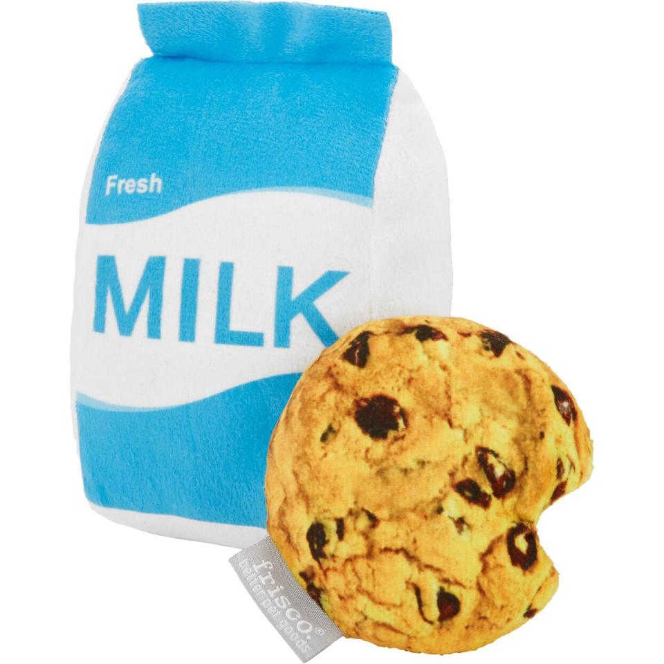 cookie and milk dog toy