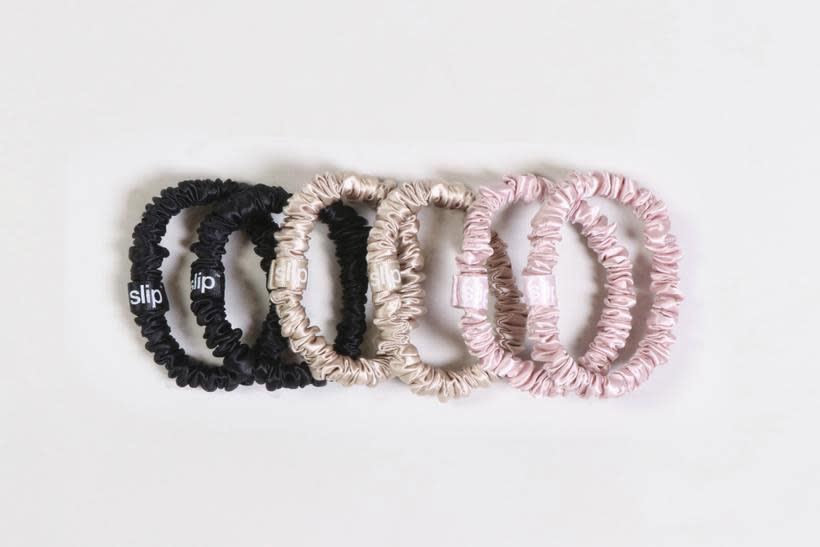 <p><em><strong>Colleen Kratofil, Style Editor:</strong> </em>These hair ties changed my life. I know I sound extremely dramatic, but they did. They don't leave any creases, they come in cute colors but the game-changing part is that they're the only pain-free hair ties that don't left my head aching after hours of wear. Having experienced this wonderment, I want to share them with everyone I know. </p> <p><strong>Buy it!</strong> Slip Skinnies, 39; <span>slip.com</span></p>