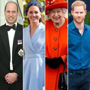 Prince William and Duchess Kate Dodge Question About Queen Elizabeth II Needing Protection After Prince Harry's Interview