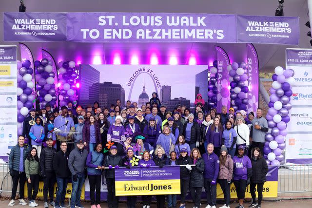 <p>Edward Jones</p> Edward Jones at the Walk to End Alzheimer's event in Chesterfield, Missouri on October 28, 2023.