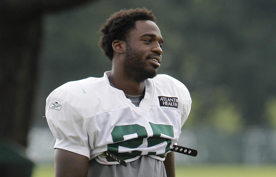 Former New York Jets running back Joe McKnight was shot and killed in a December 2016 road-rage incident near New Orleans (AP)