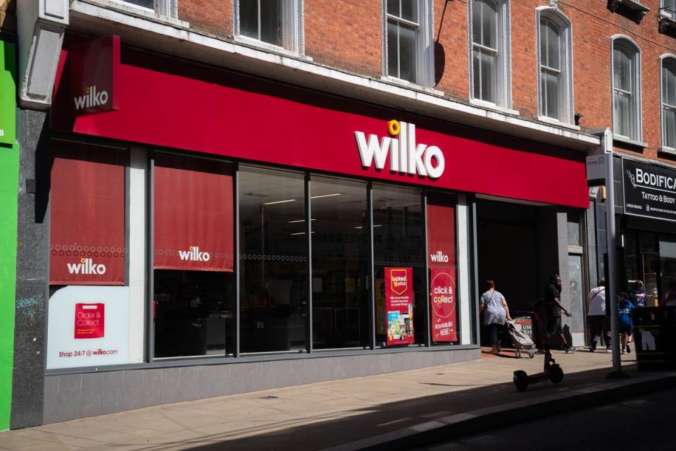 Wilko tumbled into administration two weeks ago, putting the future of its 400 shops in doubt (James Manning/PA) (PA Wire)