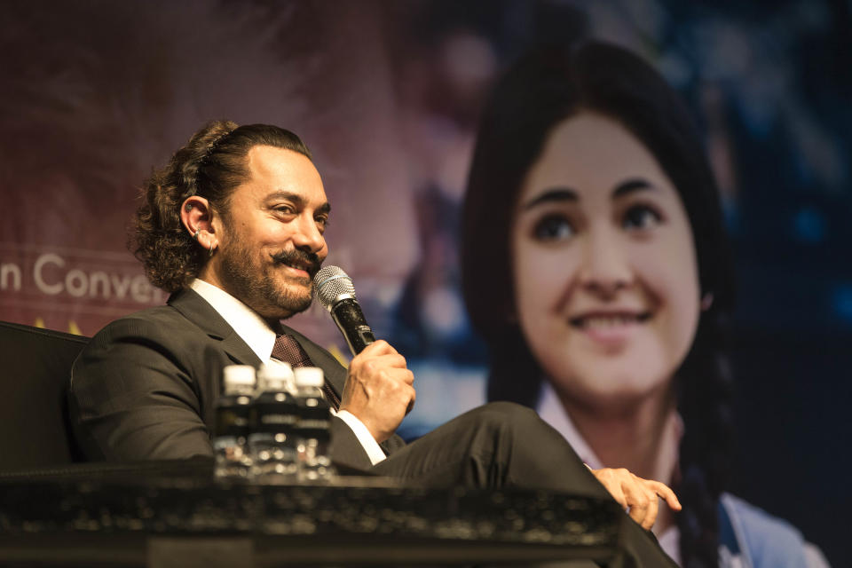 Bollywood star Aamir Khan in Singapore (Photo: Marina Bay Sands)