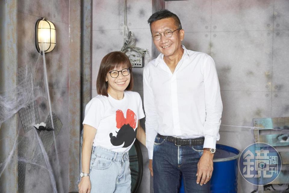 旭瑞文化傳媒投資董事長王冠中（右）成立拉普星球，以打造LARP遊戲生態圈為目標，由藝能中心副總經理王莉茗（左）負責統籌執行。