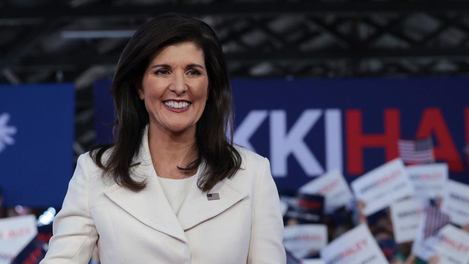 Republican presidential candidate Nikki Haley has defended her claim that the United States has ‘never been a racist country’ (Reuters)