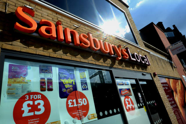 Sainsbury's results stock