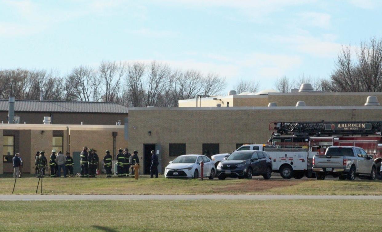 Aberdeen Fire & Rescue was called to Roncalli Junior and Senior High School Tuesday morning for an exterior electrical fire. Students were evacuated.