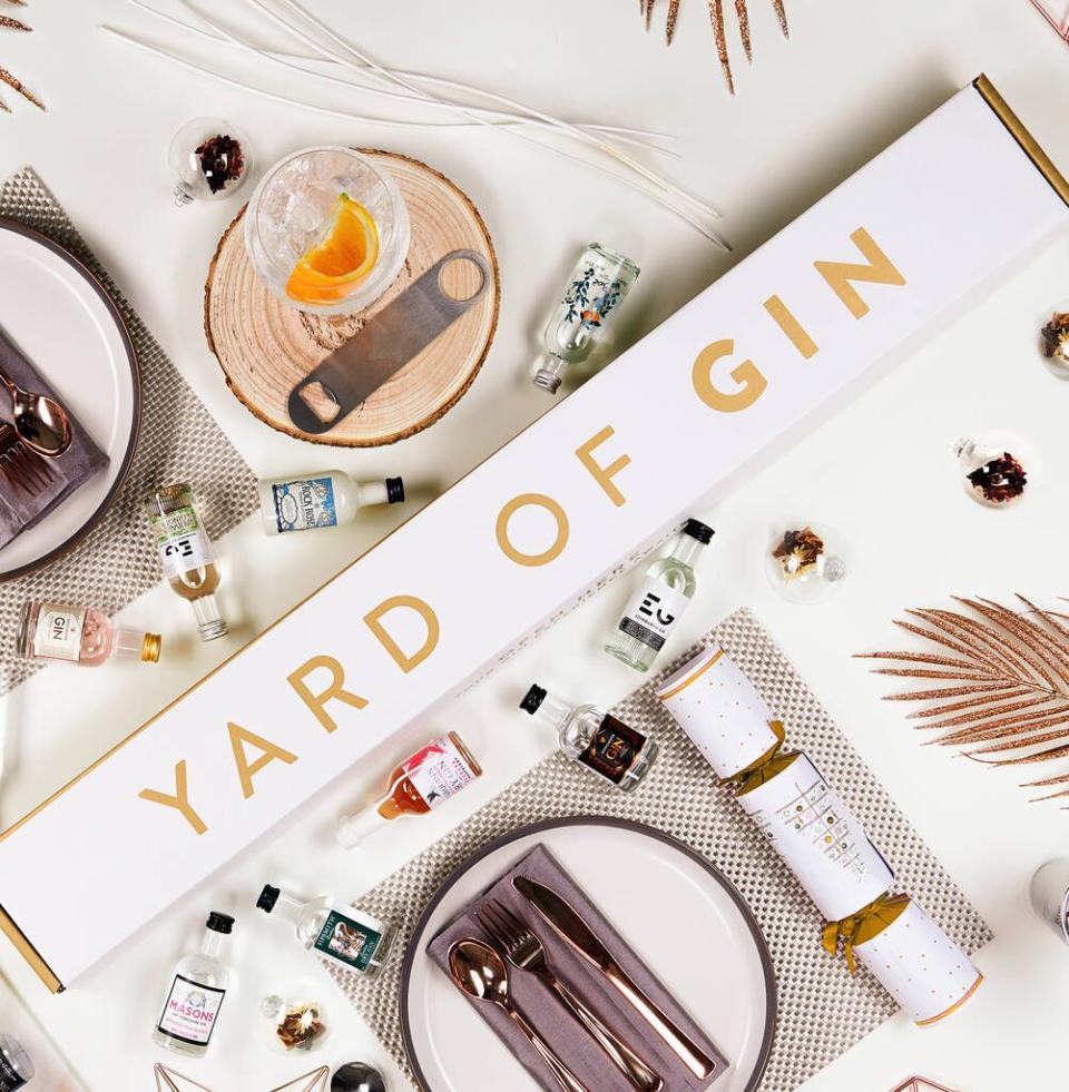 <p>Yard of gin anyone? Don't mind if I do. A world-exclusive, limited edition gift for gin lovers - your gin experience awaits!</p><p><a class="link " href="https://go.redirectingat.com?id=127X1599956&url=https%3A%2F%2Fwww.notonthehighstreet.com%2Ftipplebox%2Fproduct%2Fgreat-british-yard-of-gin&sref=https%3A%2F%2Fwww.delish.com%2Fuk%2Fcocktails-drinks%2Fg29855274%2Falcoholic-gift-guide%2F" rel="nofollow noopener" target="_blank" data-ylk="slk:BUY NOW;elm:context_link;itc:0;sec:content-canvas">BUY NOW</a> <strong>£59.99, Not On The High Street </strong></p>