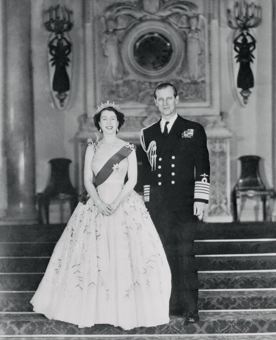 Queen Elizabeth II and Prince Philip, Duke of Edinburgh, 1954