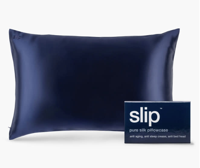 the blue pillowcase and case
