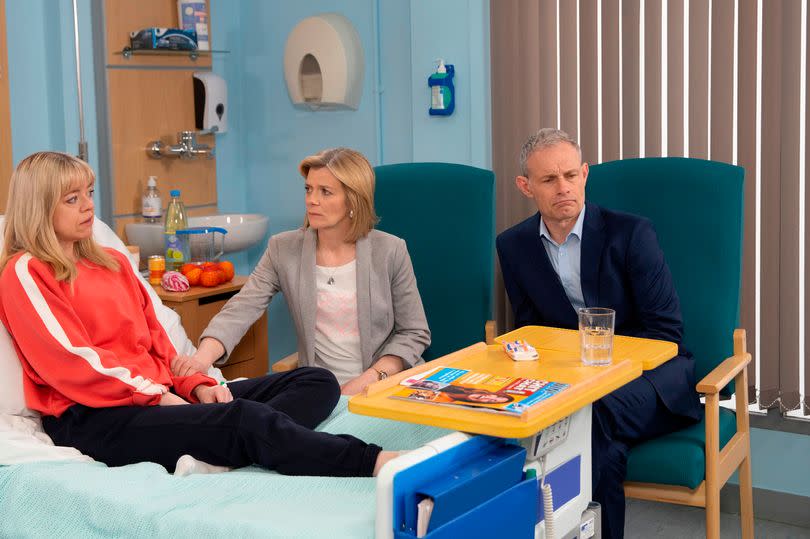 Toyah gets shock news in the hospital -Credit:ITV