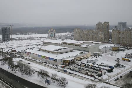 A general view shows the International Exhibition Centre, which is the arena for Eurovision Song Contest 2017, in Kiev, Ukraine, February 14, 2017. REUTERS/Valentyn Ogirenko