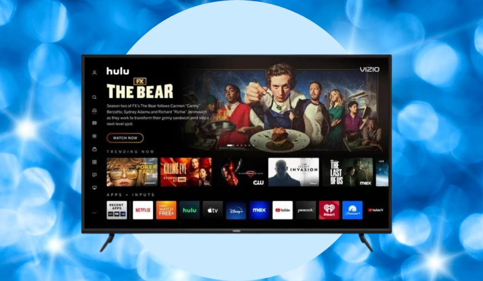 Vizio smart TV that displays images from TV shows 