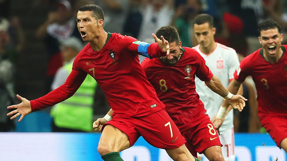 Portugal’s hero! Pic: Getty