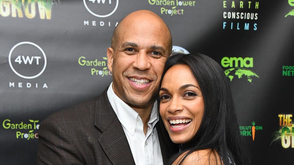 Cory Booker Rosario Dawson