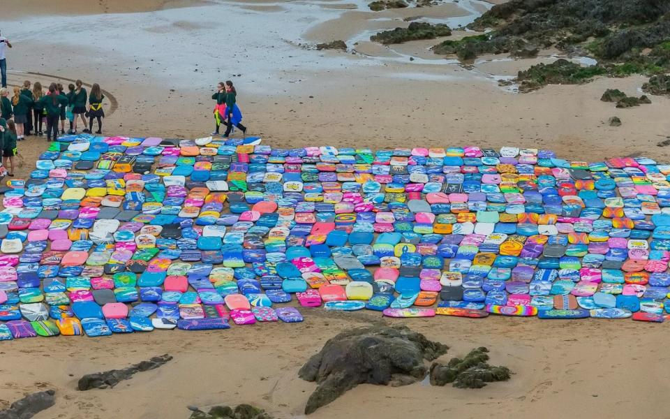 During just one day environmental organisation BeachCare collected more than 600 alone on Cornish beaches - SWNS - Bristol +44 (0)1179066550