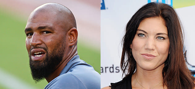 Hope Solo and Jerramy Stevens