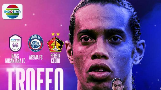 <p>Tiga klub Liga 1 yaitu Persik Kediri, RANS Nusantara FC dan Arema FC bakal tampil di trofeo Ronaldinho</p>