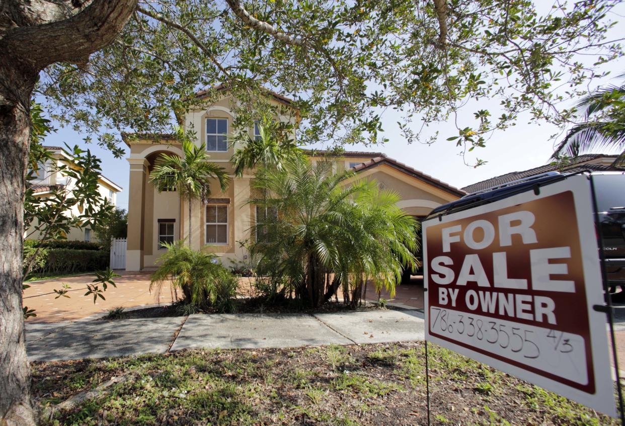 A house for sale, in Hialeah, Fla. (Credit: Alan Diaz, AP Photo)