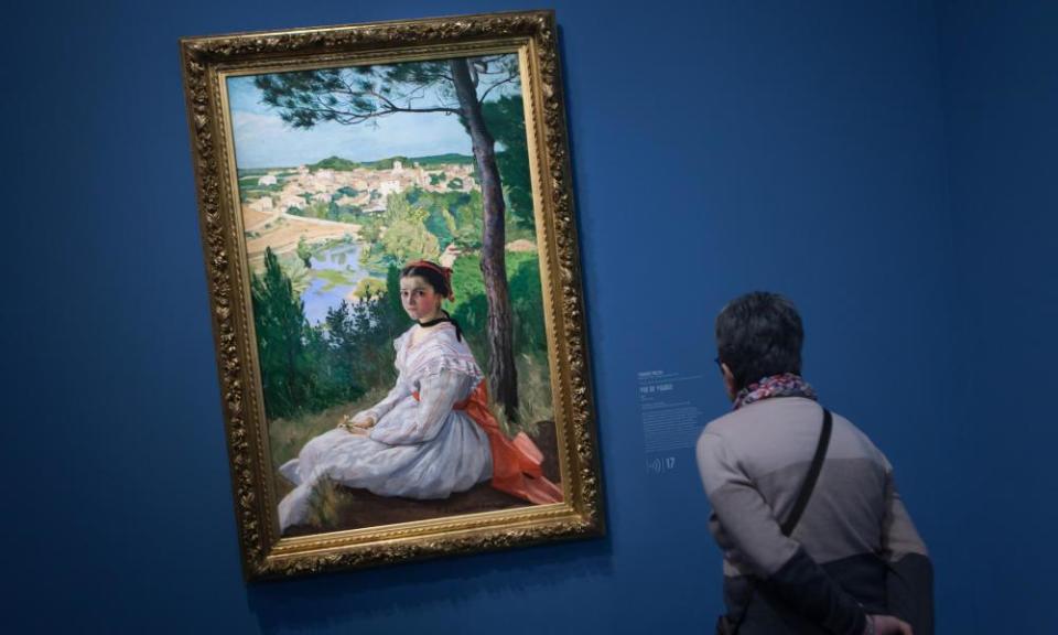 The View of the Village by Frédéric Bazille, at the Musée Fabre in Montpellier.