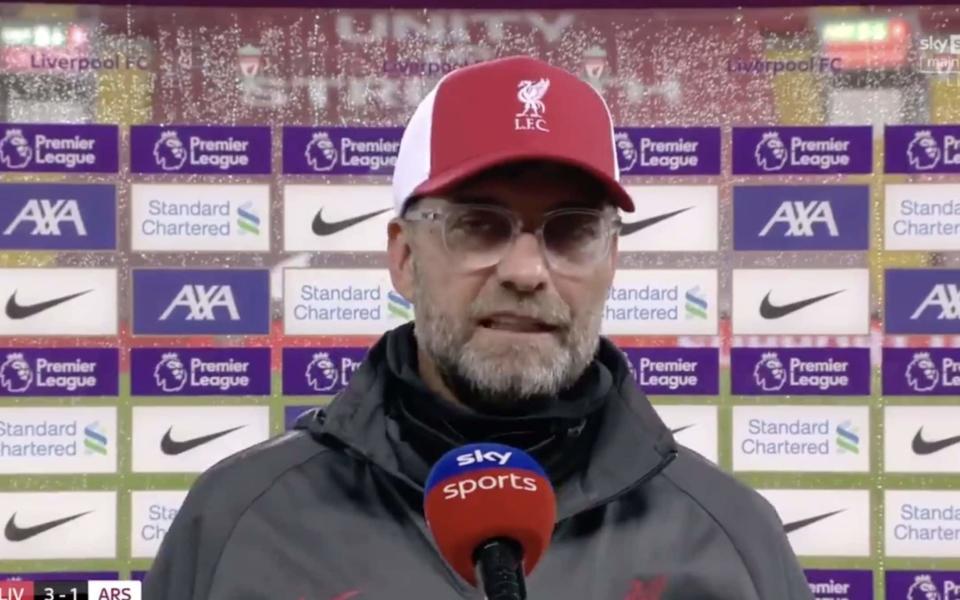 Jurgen Klopp had a spiky post-match exchange with Roy Keane - SKY SPORTS