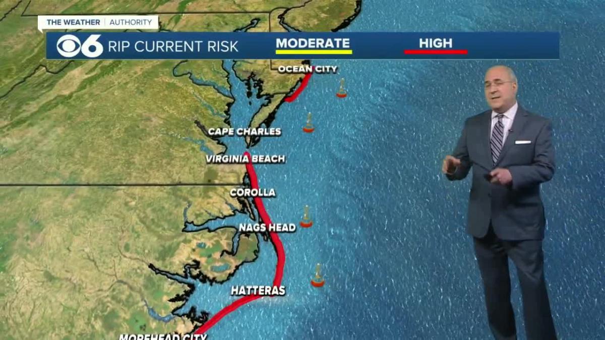 Virginia Beach Memorial Day weekend forecast High rip current risk