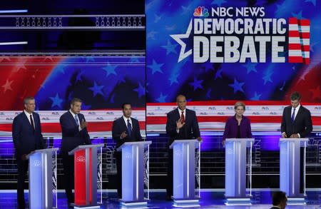 Candidates participate in the first U.S. 2020 presidential election Democratic candidates debate in Miami, Florida, U.S.,