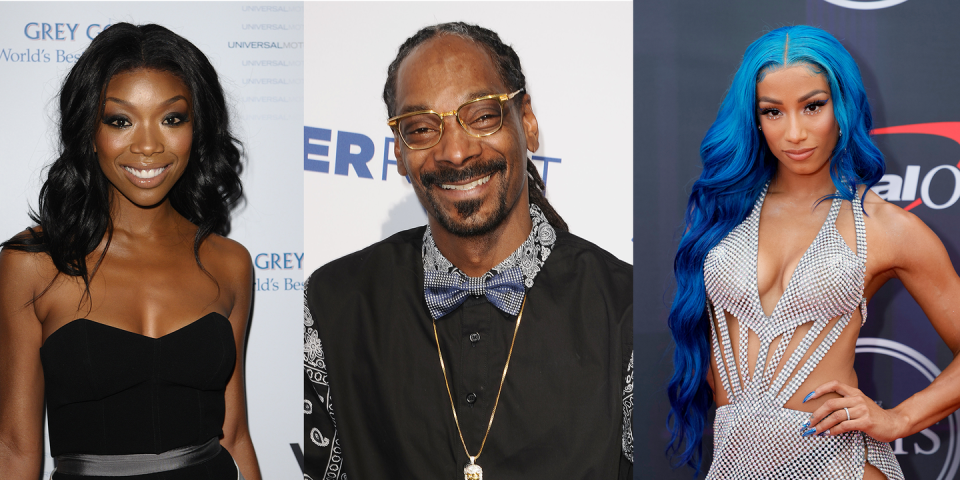 Brandy, Snoop Dogg, and Sasha Banks