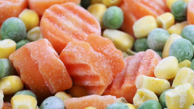 Assortment of frozen vegetables