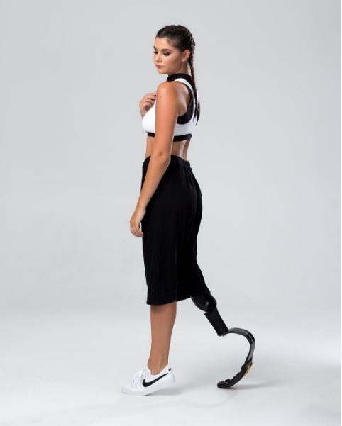 Model with one leg inspires body positive movement