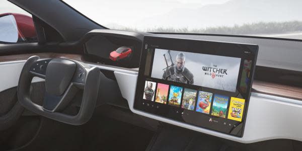 Tu Tesla ya es una PC gamer gracias a la app de Steam; juega Cyberpunk 2077 desde tu coche