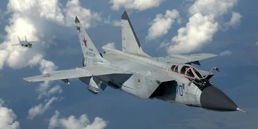 Russian MiG-31 fighter jet, a potential carrier of the Kinzhal missile