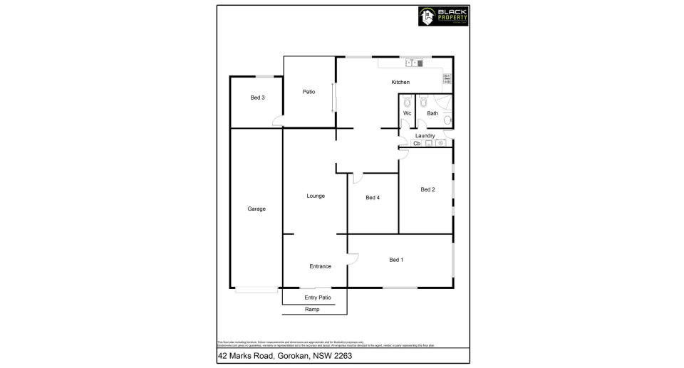 The house plan of the Gorokan home. 