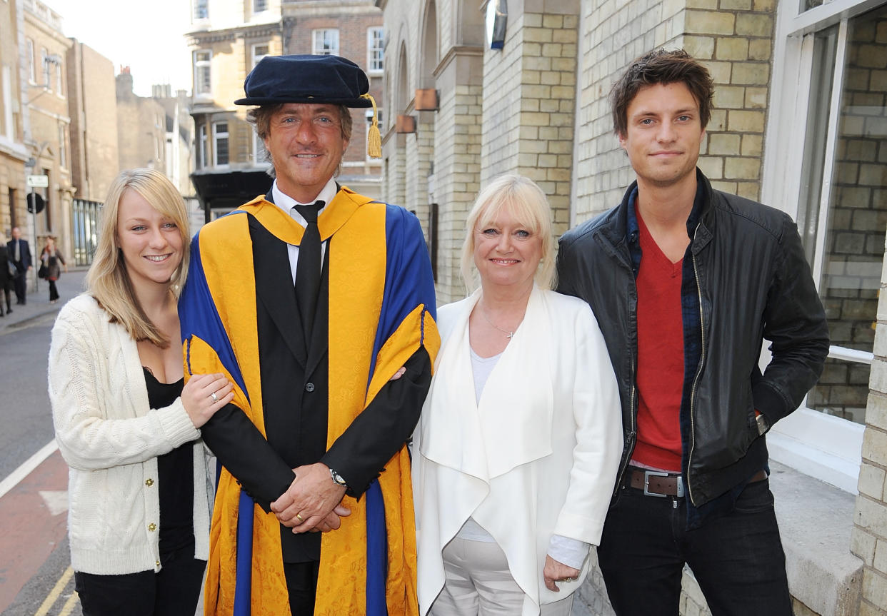 Chloe Madeley with father Richard Madeley. mother Judy Finnigan and brother Jack. (Getty Images)