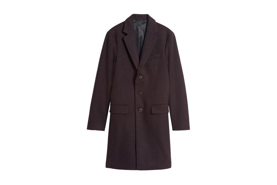 Banana Republic Italian melton topcoat (was $398, 30% off)