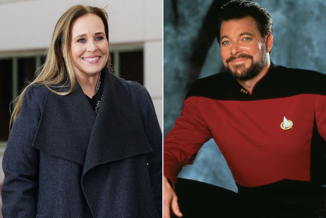 <p>Christopher Willard/ABC via Getty; CBS Photo Archive/Getty</p> Genie Francis in 'General Hospital' and Jonathan Frakes as Commander William T. Riker in 'Star Trek: The Next Generation'