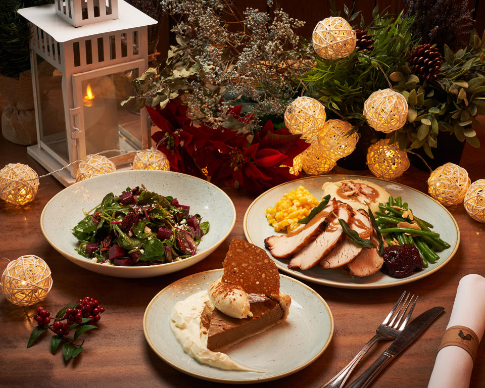 Yardbird's three-course Christmas meal. (PHOTO: Marina Bay Sands)                               