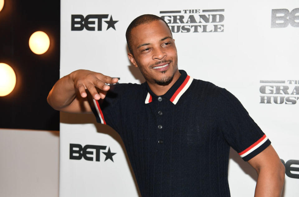 Rapper and actor T.I. Harris attends a viewing party on July 19, 2018, in Atlanta. (Photo: Paras Griffin/Getty Images)