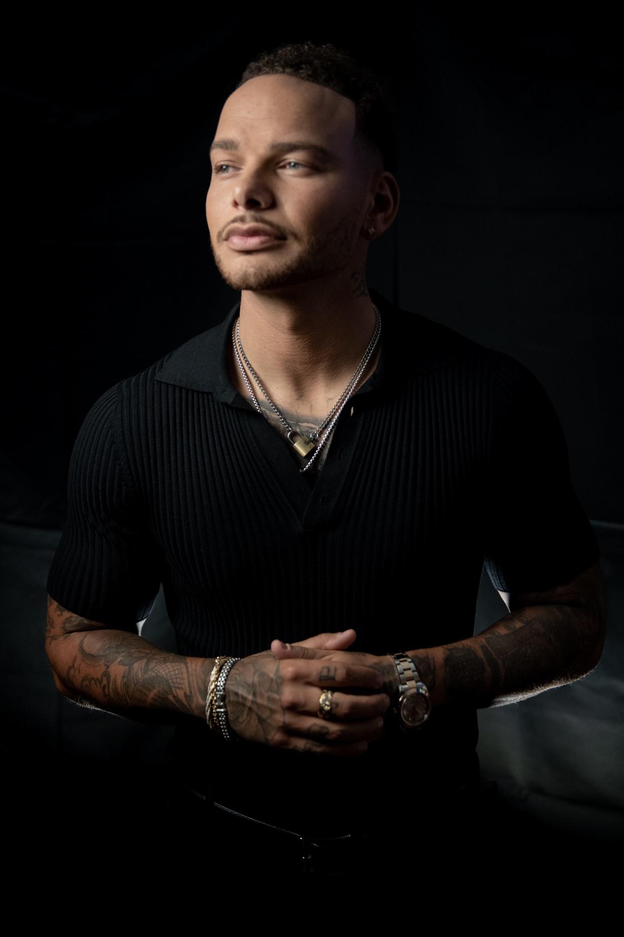 Kane Brown backstage at the Grand Ole Opry during the People's Choice Country Awards in Nashville, Tenn. on Thursday Sept. 28, 2023.