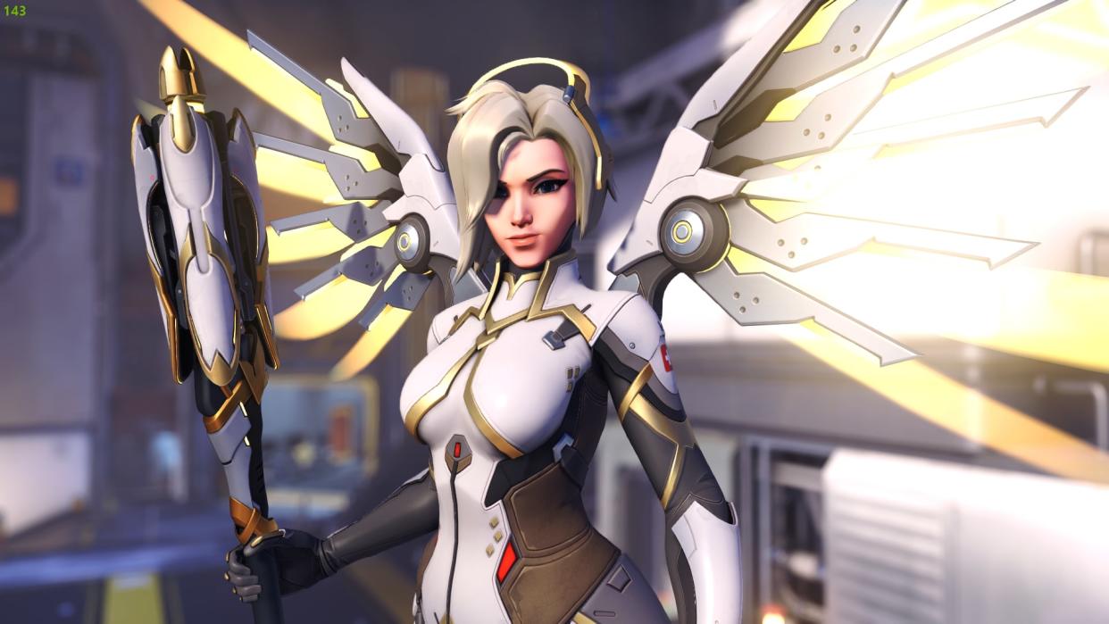  Overwatch 2 support hero Mercy. 