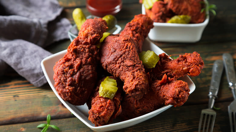 Nashville hot chicken wings