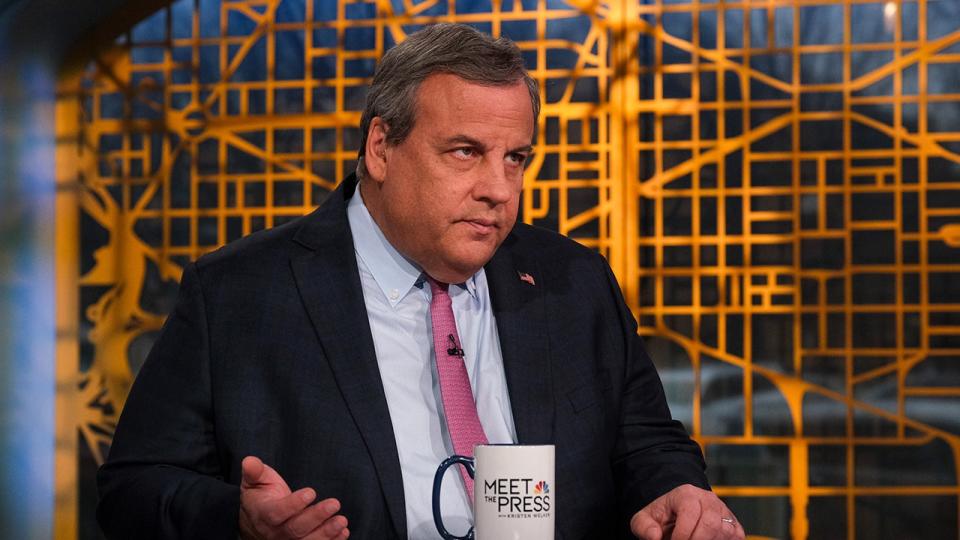 Former GOP presidential candidate and former New Jersey Gov. Chris Christie appears on "Meet the Press" in Washington, D.C., Sunday, Feb. 11, 2024.