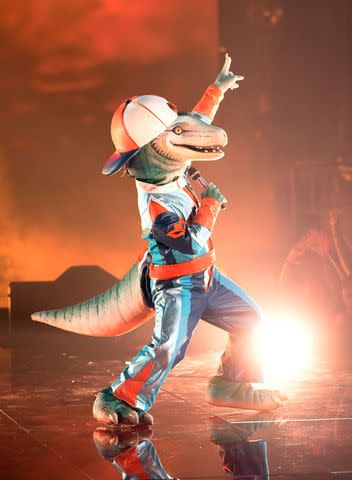 <p>Michael Becker / FOX</p> Lizard performing on 'The Masked Singer' season 11
