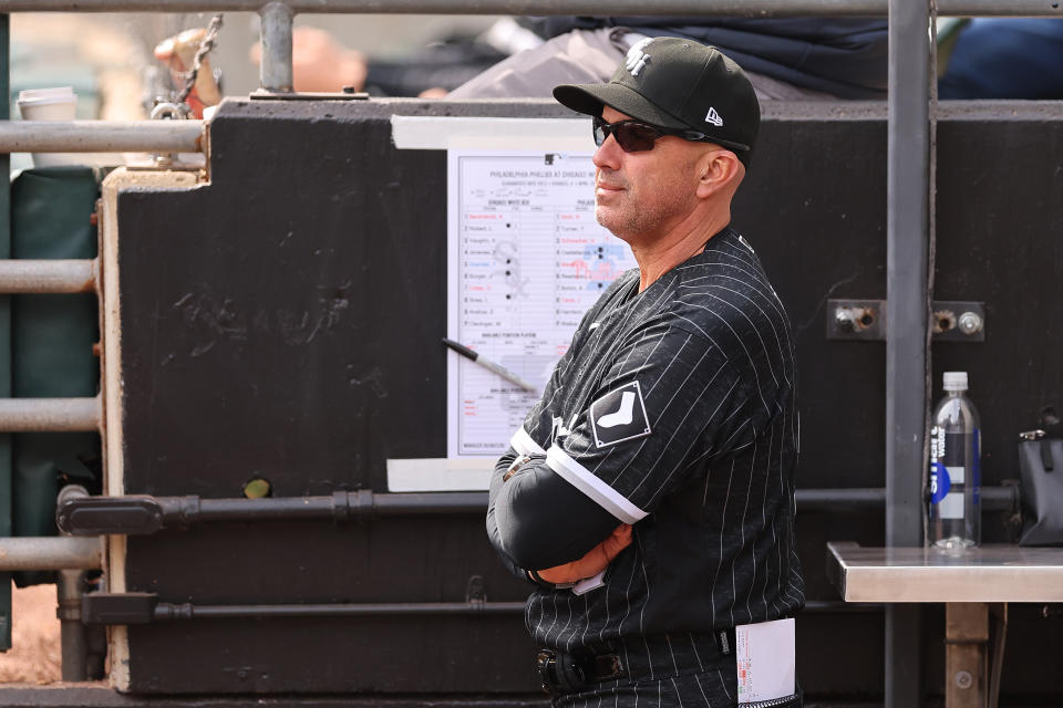 芝加哥白襪教頭是本季新上任的Pedro Grifol。（Photo by Michael Reaves/Getty Images）