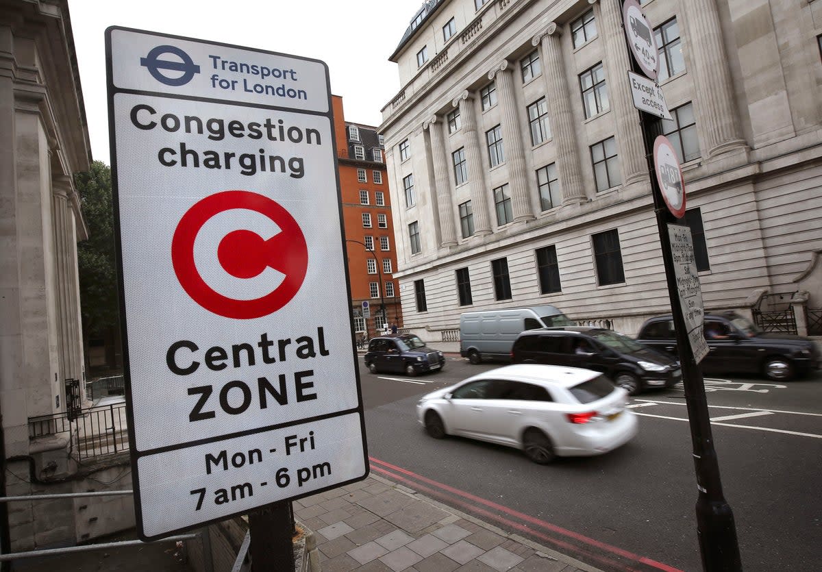 The Congestion Charge will resume pre-pandemic hours (Philip Toscano/PA) (PA Archive)