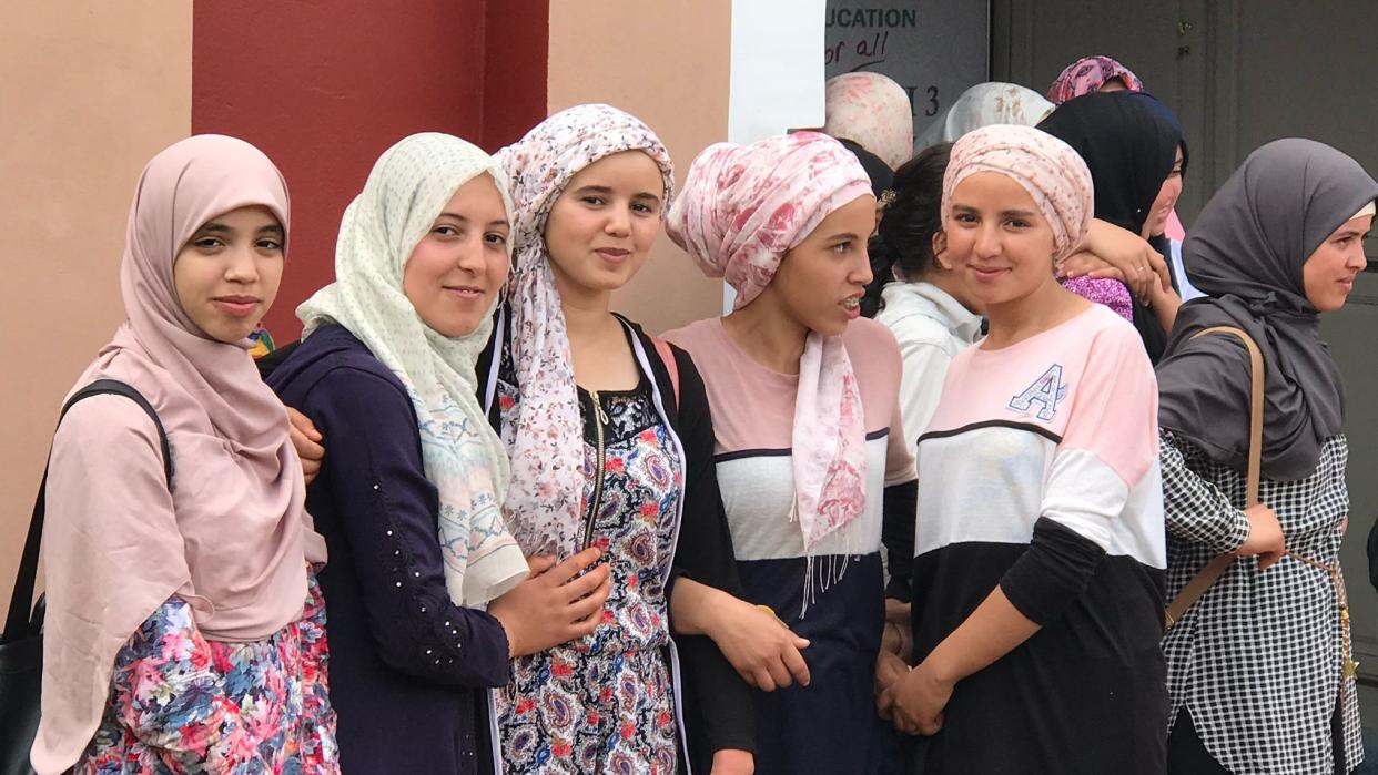 moroccan school girls from atlas mountains supported by education for all philanthropic organization